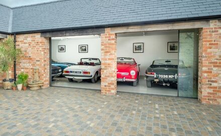luxury residential car showroom garage